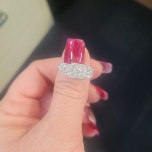 Diamond Cluster Ring